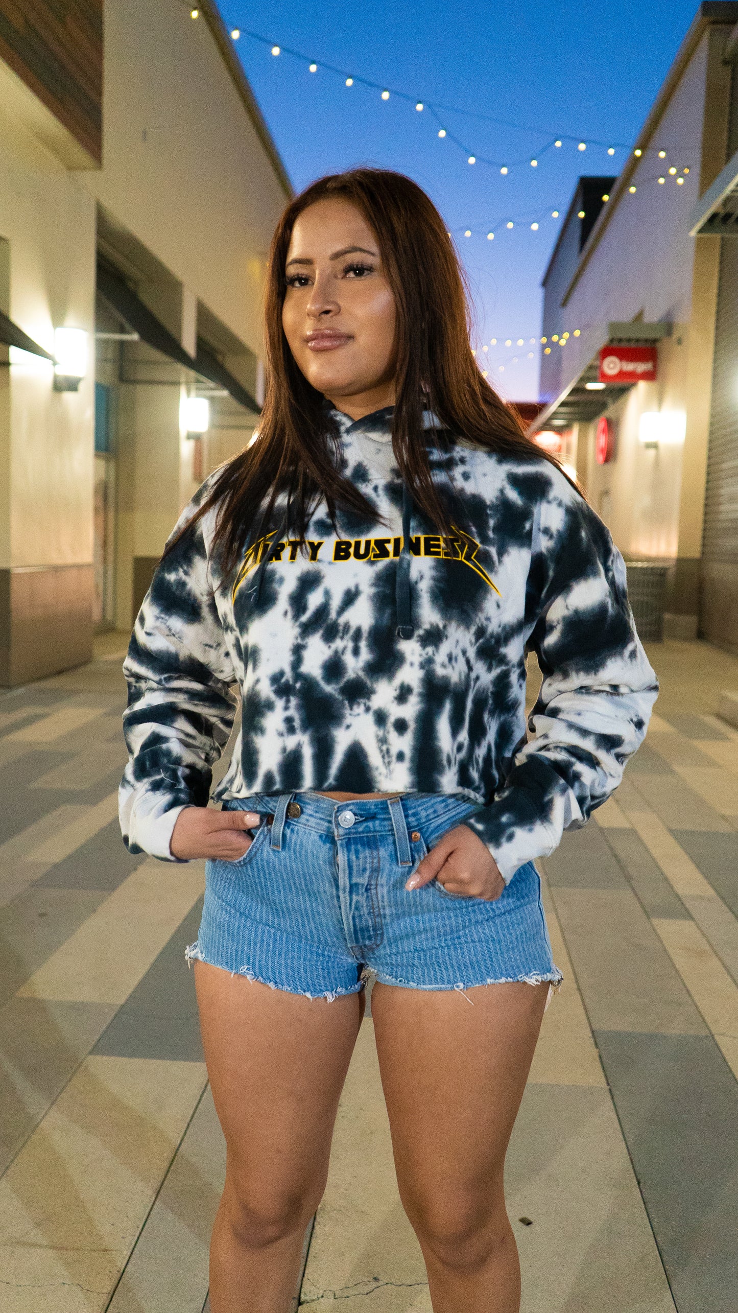 Dead Inside Cropped Hoodie