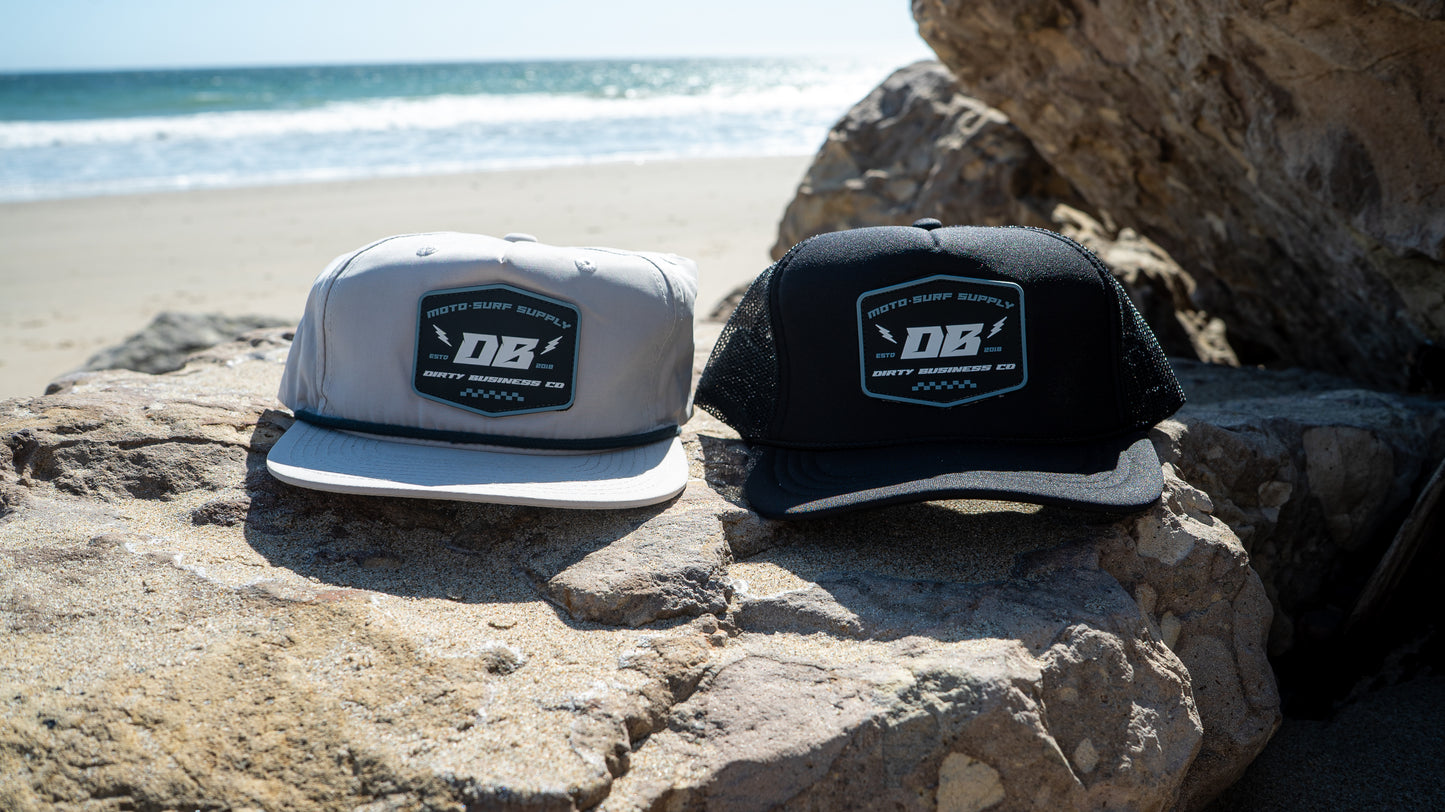 MotoSurf Hat - Charcoal/Black