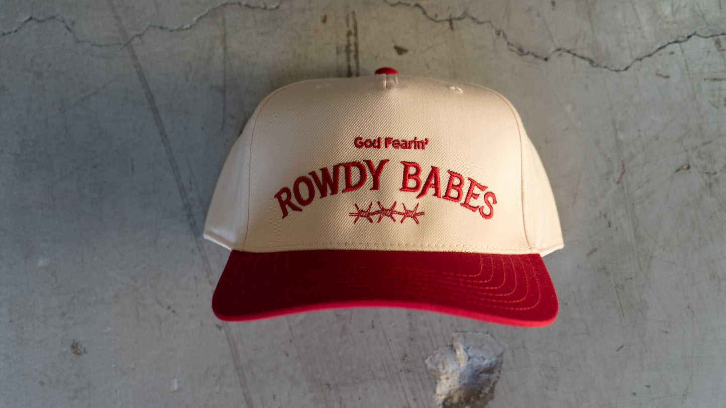 God Fearin' Rowdy Babes Hat (Red)