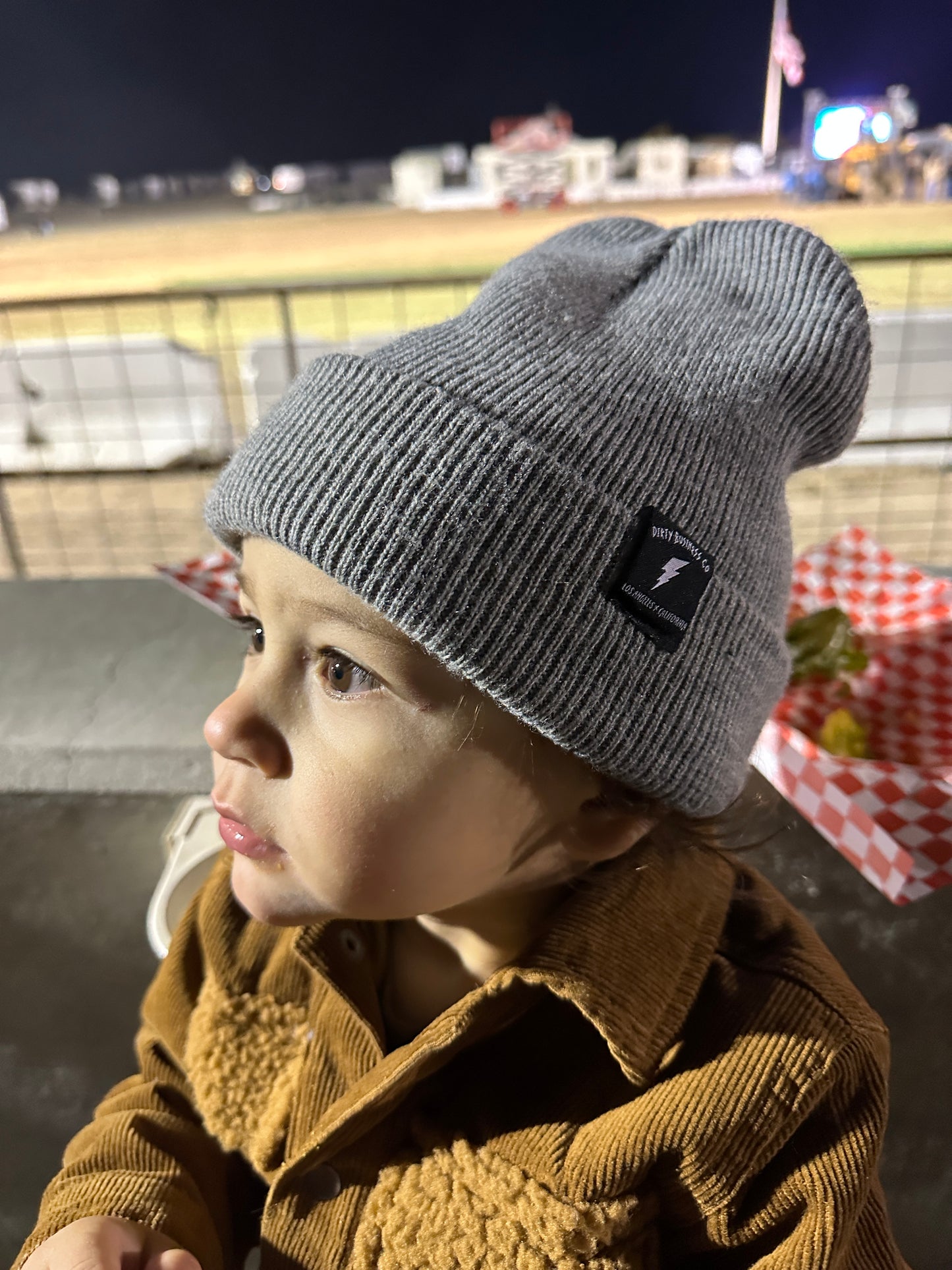 Youth Destroyer Beanie - Blue, Grey, Baby Blue