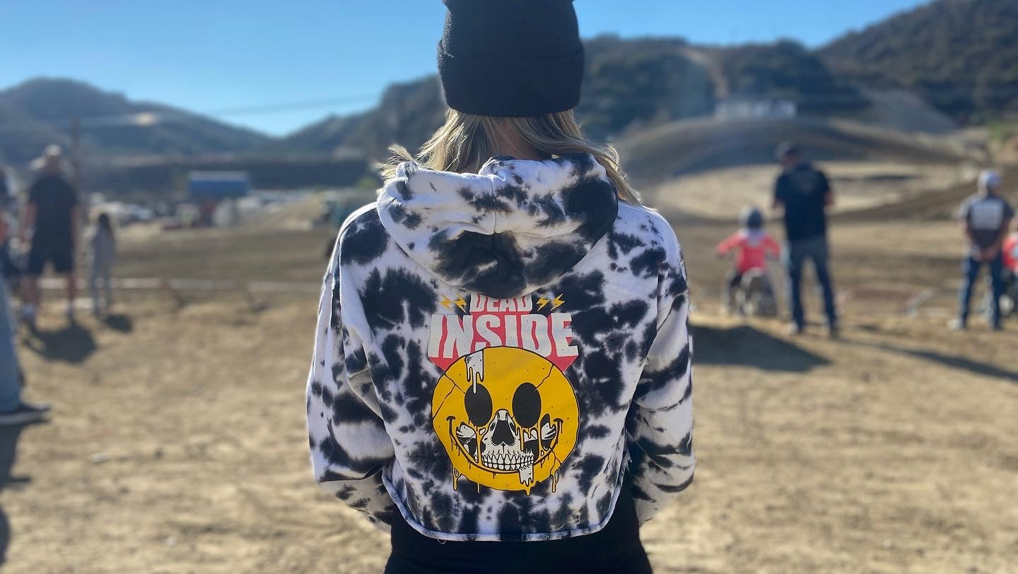 Dead Inside Cropped Hoodie