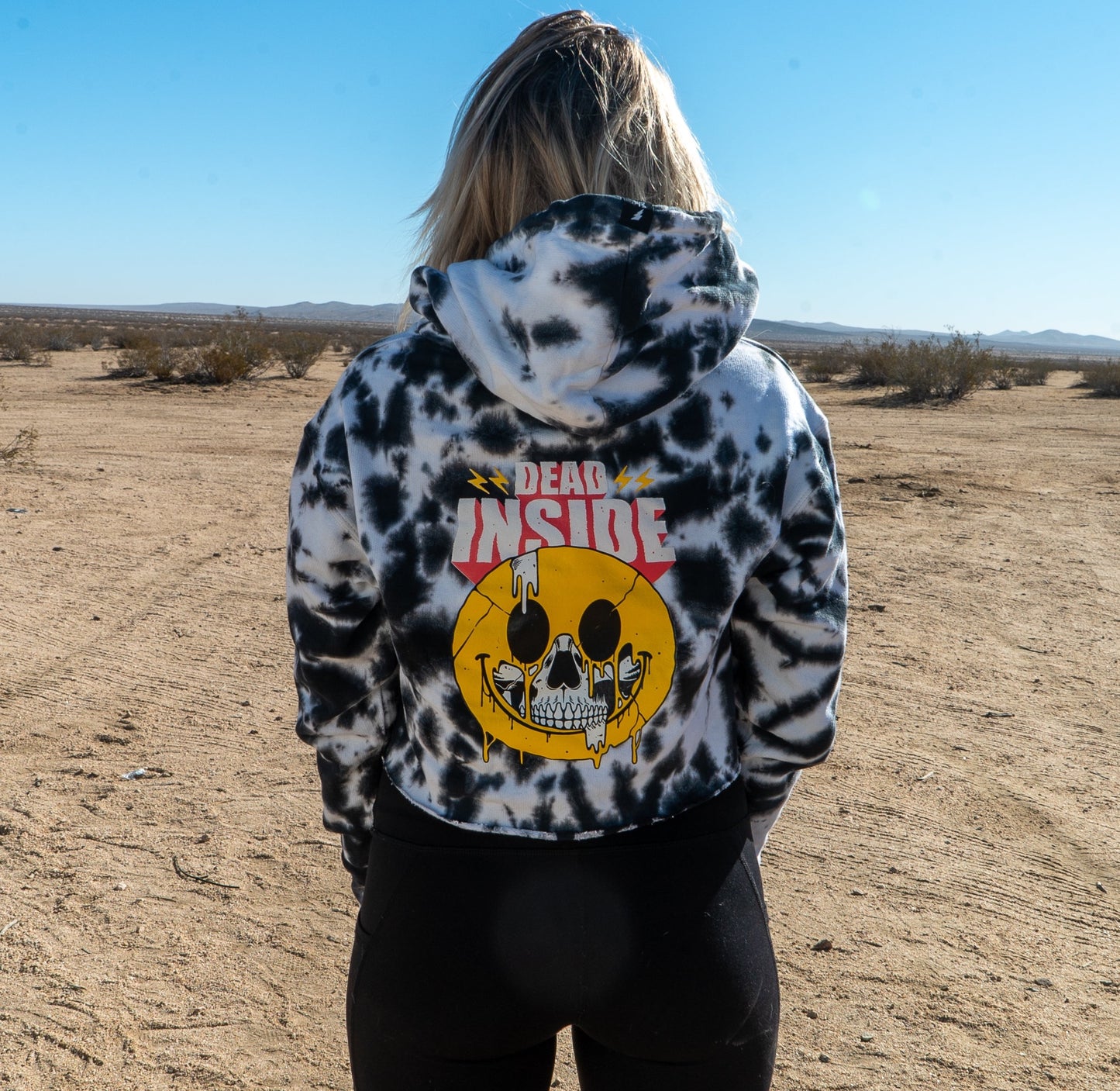 Dead Inside Cropped Hoodie