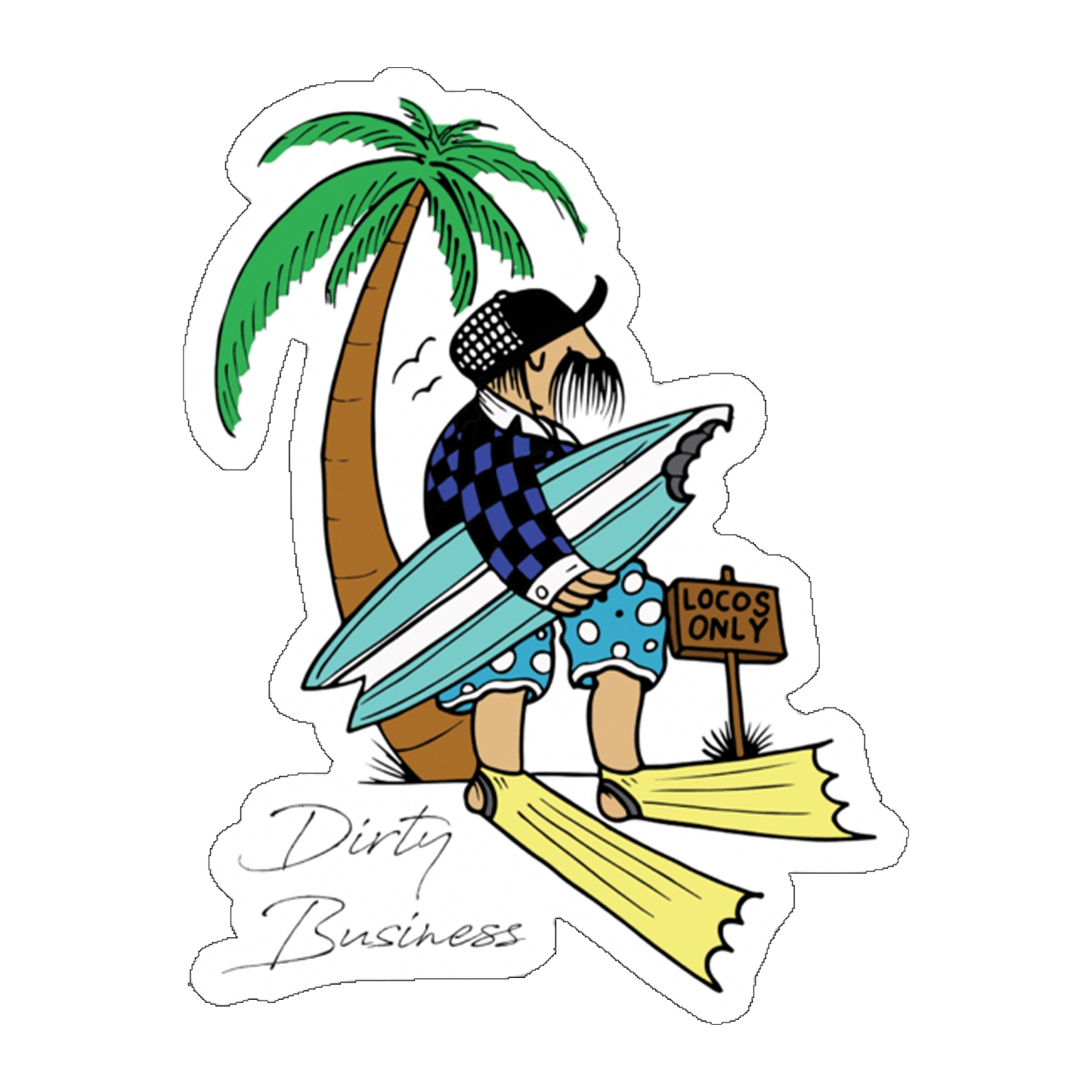 Locos Only Sticker