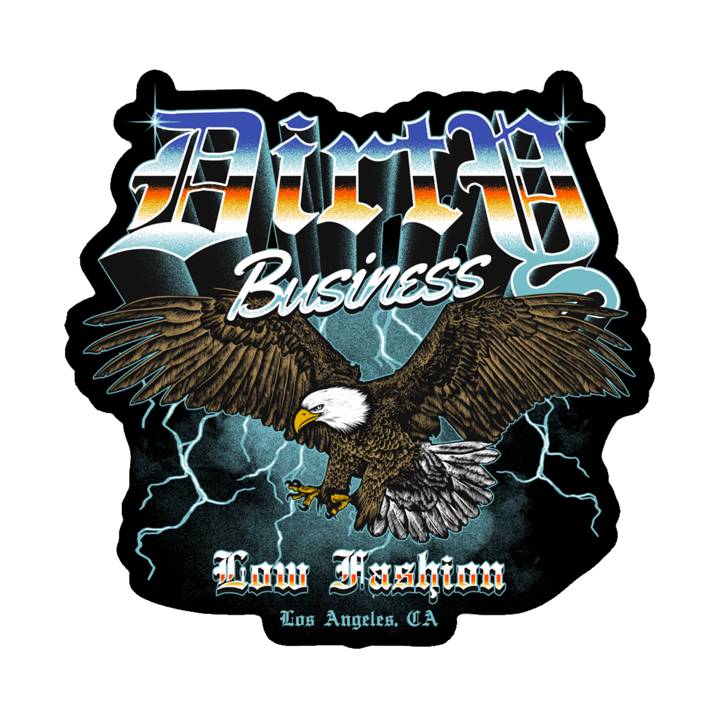 White Lightning Sticker