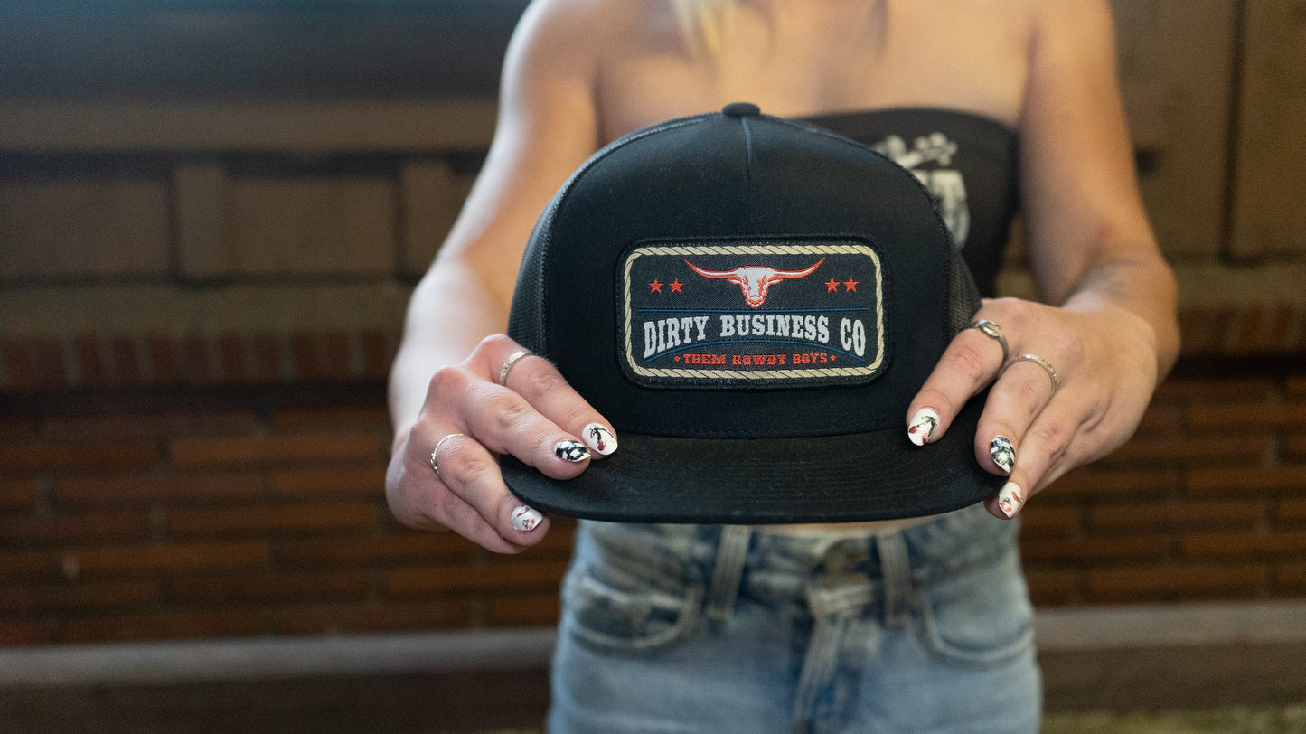 Stockyard Hat - Black Mesh Trucker