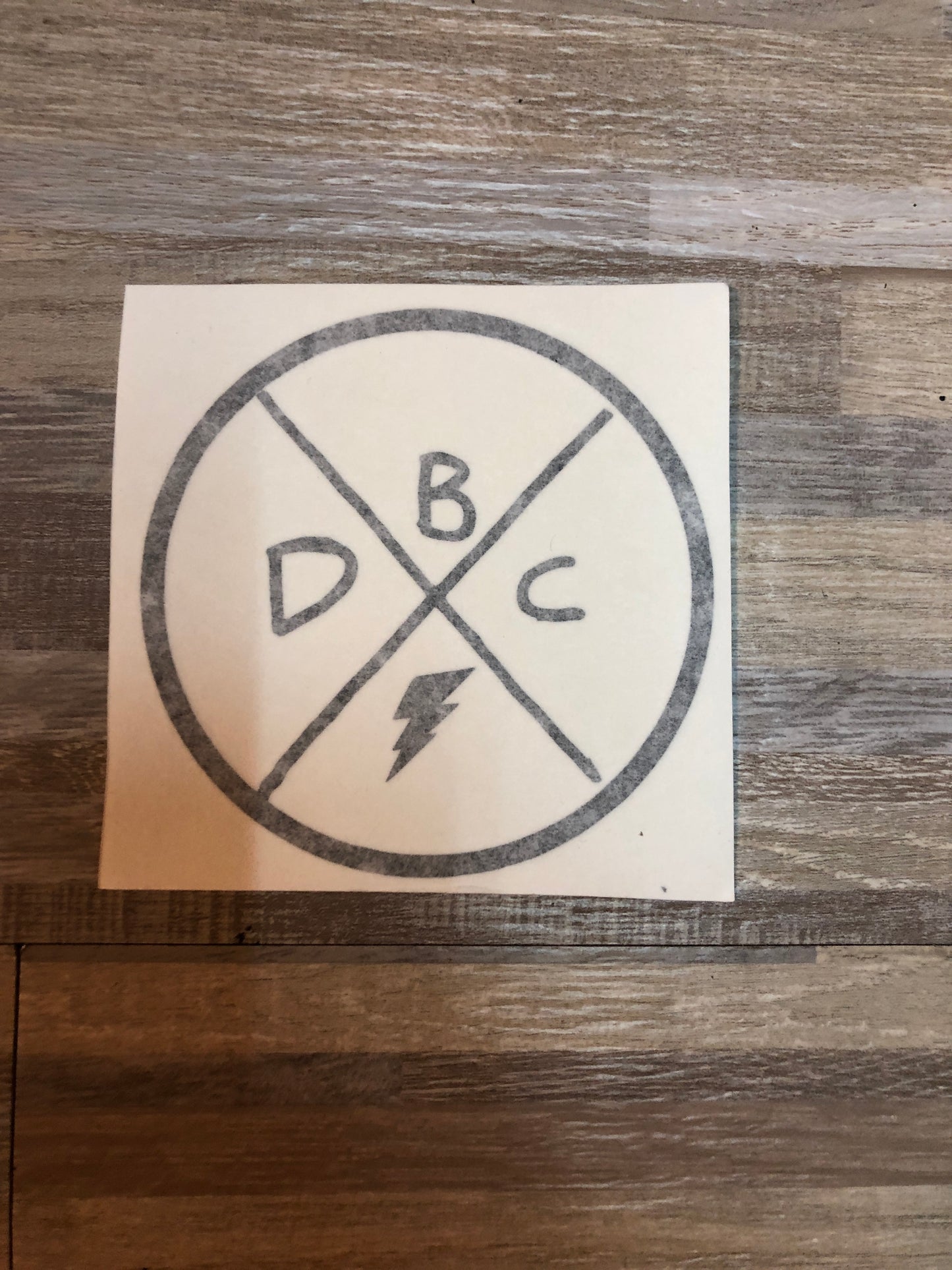 DBC Die Cut Vinyl Sticker